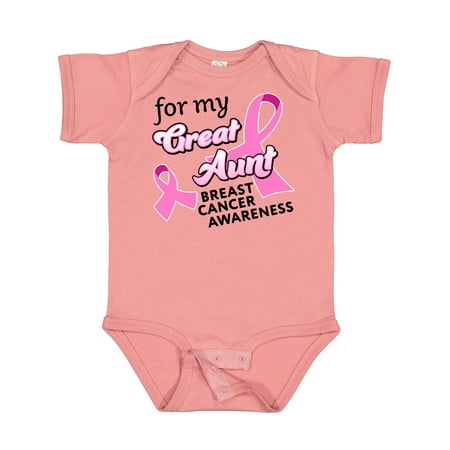 

Inktastic For My Great Aunt - Breast Cancer Awareness Gift Baby Boy or Baby Girl Bodysuit