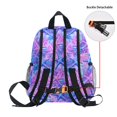 thumbnail image 5 of FORMRS Kids School Backpack with Front Zippered Pocket 12" Student Travel Daypack, Purple Starfish Pattern, 5 of 6
