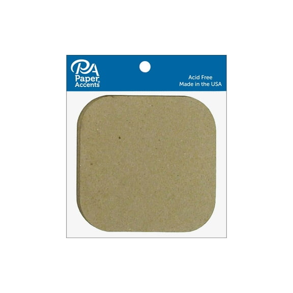 Chip Shape 8pc Square w/Round Corner Nat