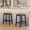 Chair - Blue, variant on HLR Farmhouse Dining Table Set for 2, Small Kitchen Table Chairs Set of 2 with Tufted for Apartment, Black