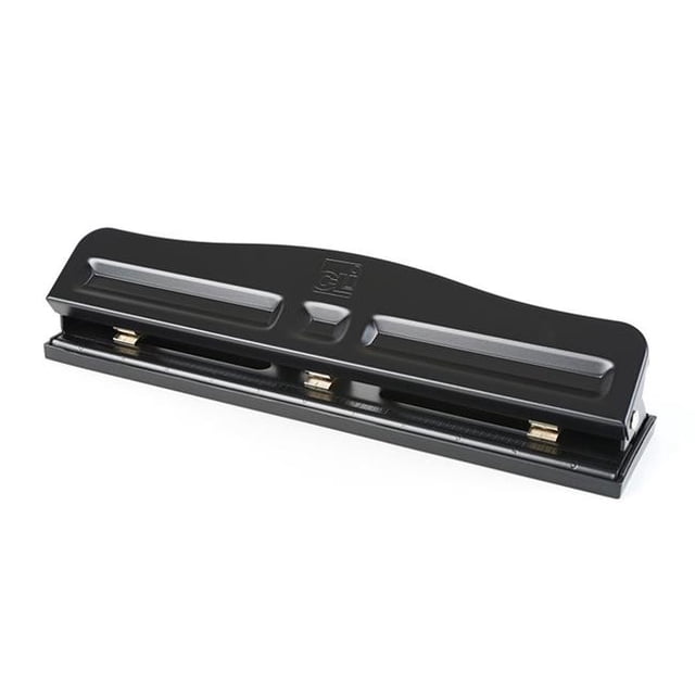 Charles Leonard CHL033-2 3 Hole Paper Punch Adjustable - 2 Each