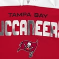 thumbnail image 4 of Women's G-III 4Her by Carl Banks Red/White Tampa Bay Buccaneers Double Team 3/4-Sleeve Lace-Up T-Shirt, 4 of 4