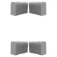 thumbnail image 1 of Bewildely Funda elástica para brazo de sofá, 2x brazos, fundas antideslizantes de ajuste elástico, sofá de poliéster, reposabrazos más gris claro 2Conjunto, 1 of 1