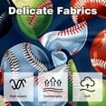 thumbnail image 3 of Baseball Throw Pillow Inserts Set Covers of 2 Decorative Velvet Throw Pillows with Unique Patterns - 16x16, 18x18, 20x20 Inches for Home Decor and Gifts, 3 of 6