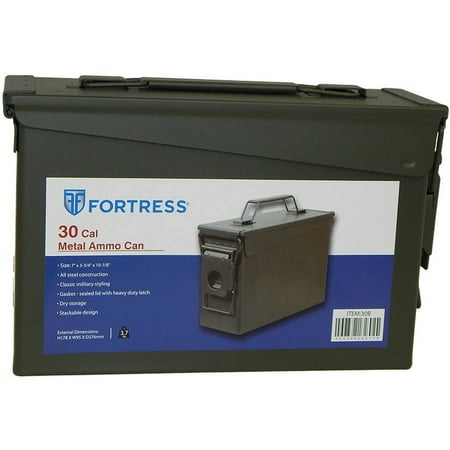 Fortress 30 Caliber Steel Ammo Can Army Green 30 Cal Model 30AM