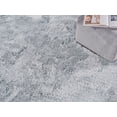 thumbnail image 5 of Exquisite Rugs Sumo Shag Light Blue Polyester/Microfiber handloomed Area Rug, 5 of 5