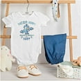 thumbnail image 3 of Retro Mega Man Running and Gunning Romper Boys or Girls Infant Baby Brisco Brands 12M, 3 of 6