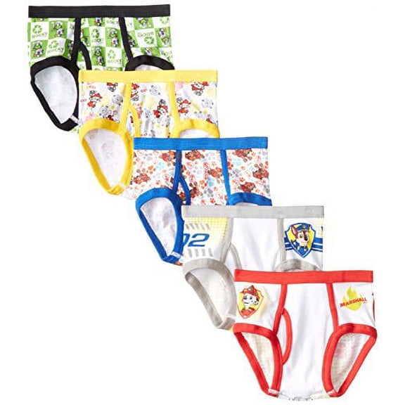 Handcraft Little Boys Paw Patrol Brief (Pack of 5), Assorted, 8