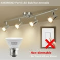 thumbnail image 2 of SIABC-PAR16 LED Bulbs 5W Short Neck Track Spot Light, 50watt Halogen Replacement Track Spotlight,2700K Warm White, E26 Medium Base, Non-Dimmable, Pack of 6, 2 of 4