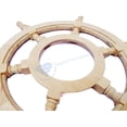thumbnail image 3 of Wooden Ship Wheel Pine Wood (Plain Finish) - (18 Inches, Natural), 3 of 6