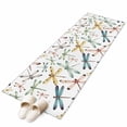 thumbnail image 2 of 2'x6' Rug Runners for Hallways Kitchen, Dragonfly Non Slip Entryway Beside Floor Carpet Runner, Watercolor Colorful Nature Painting Art Washable Laundry Room Bedroom Throw Rugs Mat for Family Pet, 2 of 8