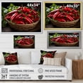 thumbnail image 4 of Designart "Assortment Of Chili Peppers IV" Vegetables Wall Decor, 4 of 7