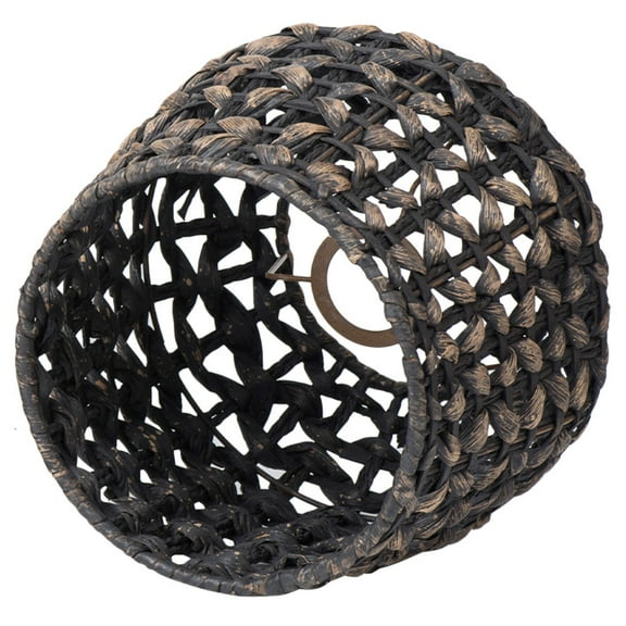 WORGEOUS Bell Lamp Shade Unique Lampshade 25.00X25.00X22.00CM Black