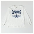 thumbnail image 4 of Women's Gameday Couture  White Dallas Cowboys Swift Strike Essential Oversized Long Sleeve T-Shirt, 4 of 4