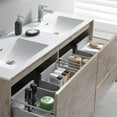 thumbnail image 6 of Fresca Fcb9260-D-I Catania 60" Wall Mounted Double Basin Vanity Set - Rustic Natural Wood, 6 of 8
