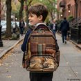 thumbnail image 6 of FUIALDOLG Sleeping Fox Print Lightweight Kids Backpack with multi-tasche Multiple Compartments Book Bag, Multi-Pocket 17 Inch College Students Backpacks for Middle School Travel, 6 of 9