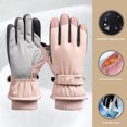 thumbnail image 3 of 1 par de guantes de esquí para hombres y mujeres, de terciopelo de invierno, cálidos, para exteriores, para montar a caballo, senderismo, guantes de invierno impermeables 684, 3 of 5