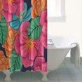 thumbnail image 4 of Pioneer Flower Floral Print Pattern Shower Curtain 36"x72" ,Bathroom Decorative Shower Curtains Set with 12 Hooks,Modern Waterproof Washable Shower Curtain, 4 of 6