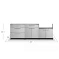 thumbnail image 4 of NewAge Products Outdoor Kitchen Stainless Steel 4 Piece Cabinet Set with Countertops, 4 of 12