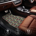 thumbnail image 4 of Uemuo Car Floor Mats - Daisies Flowers Pattern Carpet Floor Mats for Cars, Auto Accessories Front & Rear Car Floor Foot Mat Sets of 4 Pieces, 4 of 6