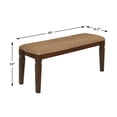 thumbnail image 3 of Homelegance Dining Bench 44-Inch Western Dark Brown Espresso Finish, 3 of 3
