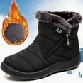 thumbnail image 2 of Fujeak Womens Snow Boots Comfortable Winter Warm Fur Ankle Boots Outdoor Waterproof, 2 of 8