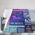 thumbnail image 3 of Horse Gifts for Women, Just A Girl Who Loves Horses Blanket, Horse Lovers Christmas Birthday Gifts 50x40, 3 of 6
