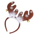 thumbnail image 1 of Pinzas para el cabello para mujeres, pinzas para peinar, pinzas para el cabello para niñas, 1 pieza, diademas navideñas con astas y cascabeles, gorros de Papá Noel para niños y adultos, diademas con a, 1 of 2