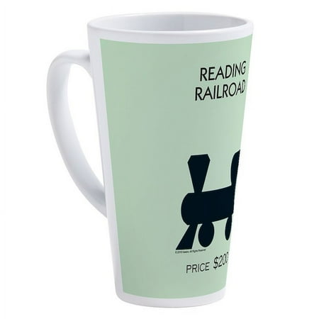 

CafePress - Monopoly Reading Railroad - 17 Oz White Ceramic Latte Mug