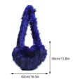 thumbnail image 2 of Bolso casual para mujer Y2K con forma de corazón, bolso de hombro peludo, bolso de viaje simple, 2 of 7