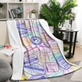 thumbnail image 2 of Explore Land Travel Flannel Blanket Plush & Cozy Bed Blanket for Winter Autumn,40x50 Inch Beautiful Bed Throw Blanket Christmas Birthday, 2 of 5