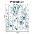 thumbnail image 2 of Cortina de Ducha Azul Dznils con Estampado Botánico Acuarela, 12 Ganchos, 72" x 72", 2 of 13