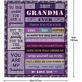 thumbnail image 5 of Grandma Gifts Blanket,Gifts for Grandma,Grandma Birthday Gifts Idea,Great Grandma Gifts,Birthday Gifts for Grandma,Best Grandma Gifts for Grandma from Grandkids/Grandchildren Blanket 60”x50”, 5 of 5