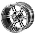thumbnail image 2 of LSI Raptor 14" Golf Wheels Gm/Machined Elite 215x35-14 Tires E-Z-GO & Club Car, 2 of 4