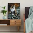 thumbnail image 5 of Floral Pattern Cat Canvas Print Kids Room Home Study Wall Art Decor, 5 of 8