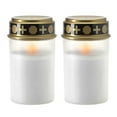 thumbnail image 7 of 2Pcs Outdoor Cemetery Ritual Waterproof Candle Lamp Solar Powered Eletric Light, 7 of 7