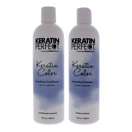 Keratin Perfect Color Duo, Hair Conditioner, Shampoo, Medium, 2 pc