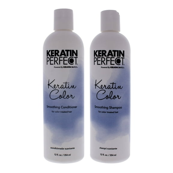 Keratin Perfect Color Duo, Hair Conditioner, Shampoo, Medium, 2 pc