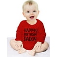 thumbnail image 6 of Tstars Boys Unisex Birthday Gifts for Dad Baby Boy Happy Birthday Daddy Cute Infant Dad's Gift B Day Birthday Party Baby Long Sleeve Bodysuit, 6 of 6