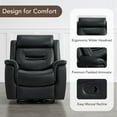 thumbnail image 3 of Spruce & Spring360° Swivel Manual Recliner with Glider Motion for Living Room, Black, 3 of 12