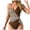 Z02-Brown, variant on COMVALUE One Piece Swimdress Swimsuits for Women Tummy Control Swim Dress Cute Modest Skirt Bathing Suit (White, S)