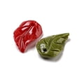 thumbnail image 2 of Coral Dyed Leaf Charms Mixed Color 14x9x3.5mm Hole: 1.2mm, 2 of 3