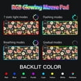 thumbnail image 5 of Wireless Charging Mouse Pad Large RGB Gaming Desk Mat 13 Light Modes Mousepad 31.5x11.8 Orange Leaf Strawberry Watermelon, 5 of 6
