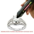 thumbnail image 7 of 1 1/2 ct. t.w Center 6.5MM Round Cut Lab Created Moissanite Diamond Split Shank Crossover Halo Bypass Engagement Ring In 10K Solid White Gold(G-H Color, VVS1 Clarity, 1.50 Cttw)-6, 7 of 7
