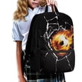 thumbnail image 3 of Uorisanigo Children Fire Football Backpack School 5-15 Year Large Capacity School Bag Backpack for Girls Boys Universal Fit Preschool, Elementary, Kindergarten17 Inch), 3 of 6