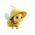 thumbnail image 3 of Utoimkio Cute Bee Christmas Ornaments 2024 Christmas Gifts for Kids Christmas Tree Ornaments,Acrylic Xmas Tree Hanging Decor Party Supplies, 3 of 6