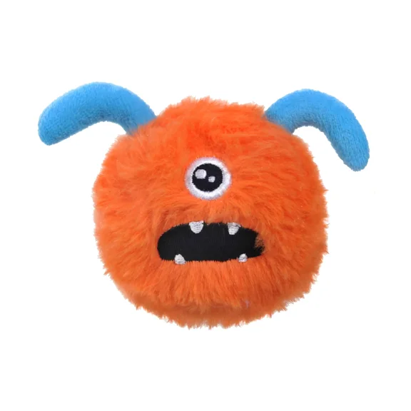 Squeaky Ball Dog Toys for Small Dogs, Interactive Dog Toys to Keep Them Busy, Soft Material Dog Toy Balls, Orange