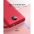 thumbnail image 4 of Power Bank VRURC de 10000 mAh con cables integrados de 5 salidas, color rojo, 4 of 8