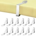 thumbnail image 1 of Table Cloth Clips for Outdoor Indoor Use, Decorative Cover Clamp Stainless Steel Heavy Duty, Easy To Use Remove at Parties, Picnics, Weddings, Buffets, 12 Pieces Included, 1 of 7