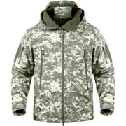 Waterproof Military Tactical Combat Softshell Jacket Outdoor Camping Hiking Camouflage Hoodie Coat